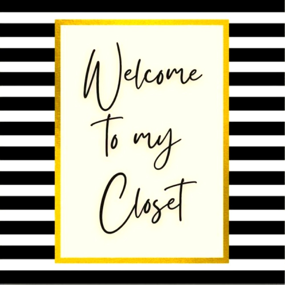 Welcome to my closet!